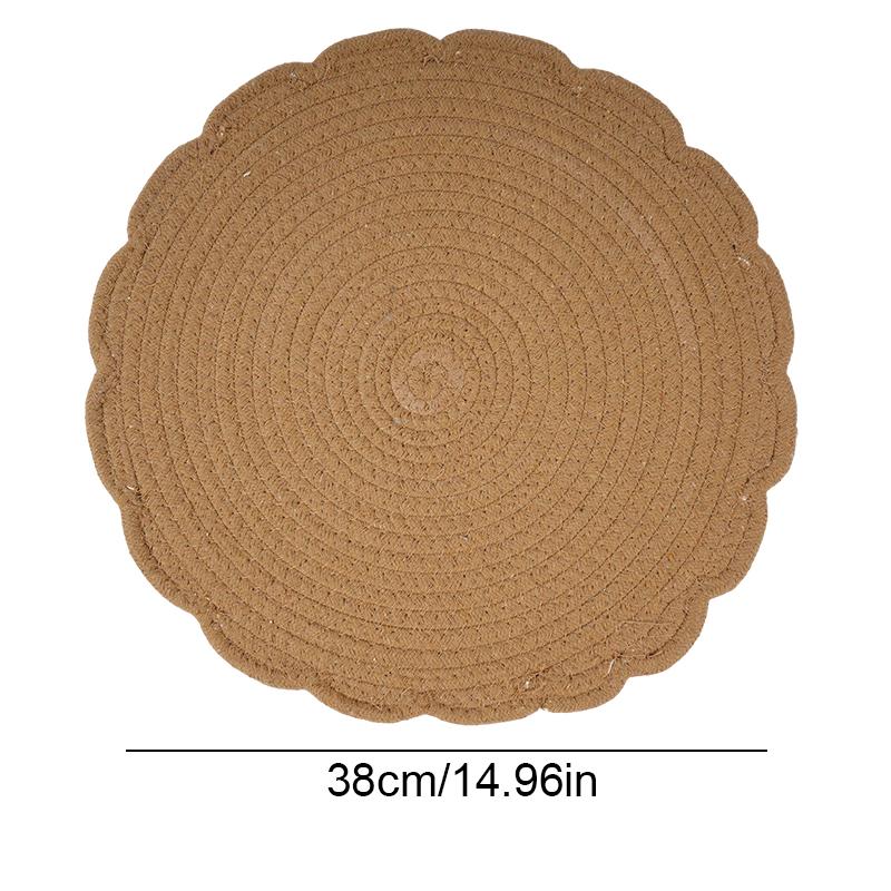 

1 шт. Плетеный термостойкий поднос в форме цветка, экологичный, изолирующий, из шелухи, многоцелевой, натуральный, для дома, из кукурузы, долговечный 35cm