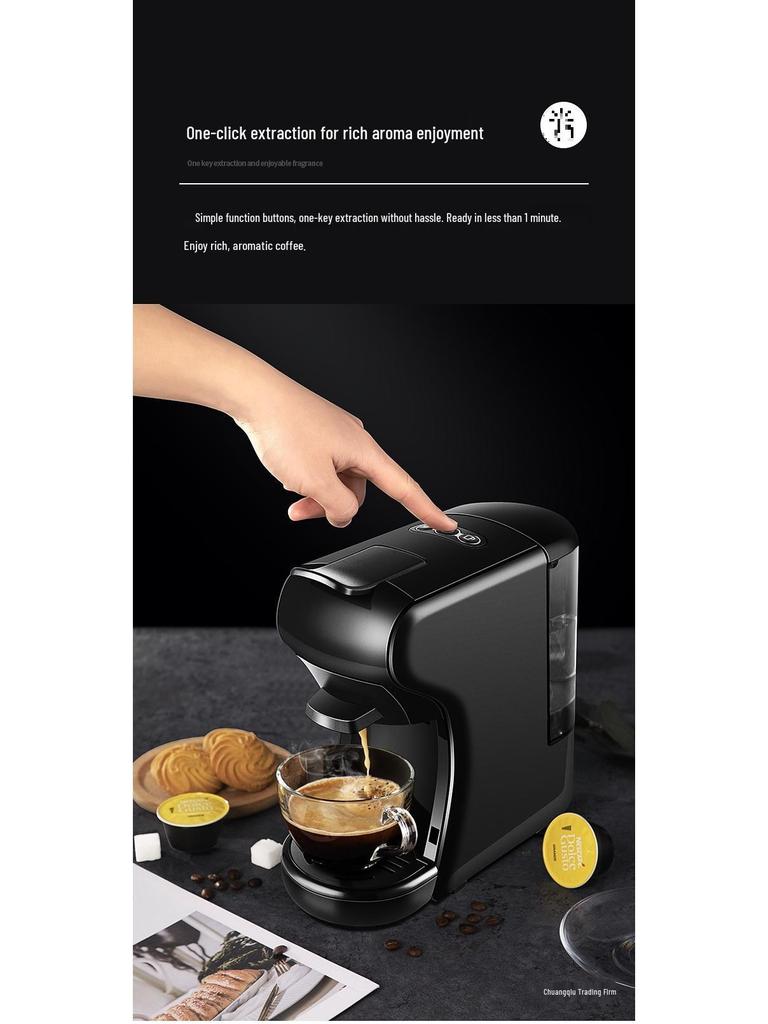 Italienische Kapselkaffeemaschine: Tragbare 19-Bar Espressomaschine für Zuhause und Büro