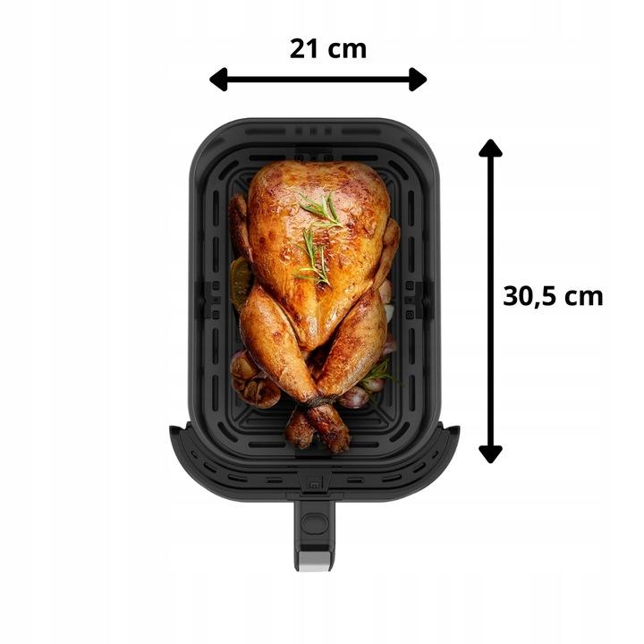 BYRGEN Air Fryer 8L Large Drawer Window Fryer