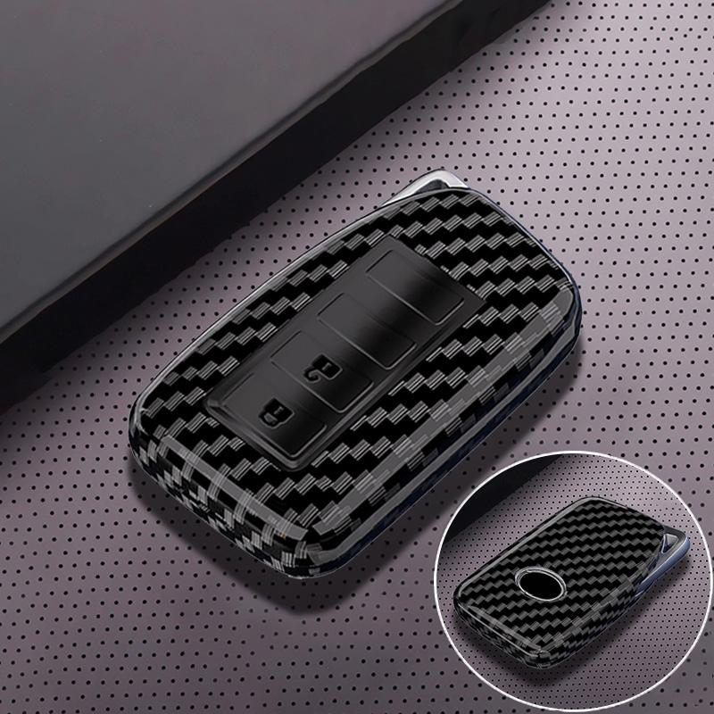 Carbon Car Key Case Cover For Lexus Rx350 Nx300 Es300H Rx450H Gs300 Gx470 Is250 Es350 Lx570 Gx460 Nx300H Is300H Shell Fob Holder