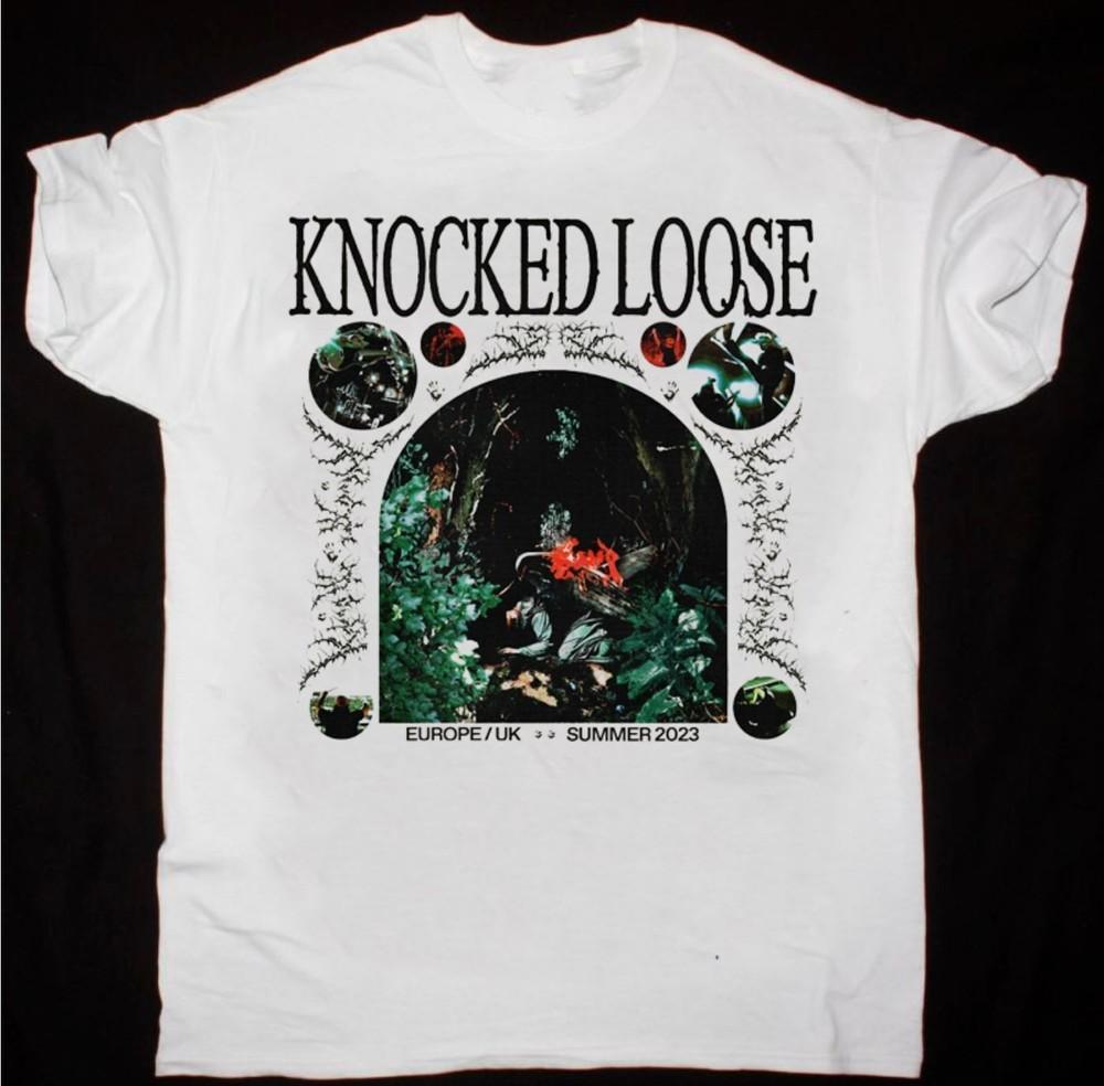 

Vtg Knocked Loose Band 2023 Gift For Fan Cotton White Unisex Tee Shirt Unisex T-Shirt XXL