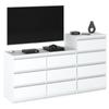 Chest of Drawers 10 Drawers Cabinet "HIT" 64 Matt White/Matte White