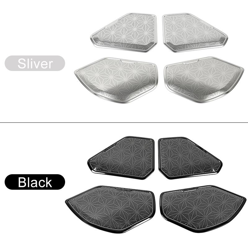 For Toyota RAV4      2024 RAV 4 XA50 Hybrid Car Door Audio Speaker Trim Cover Stainless Steel Accessories