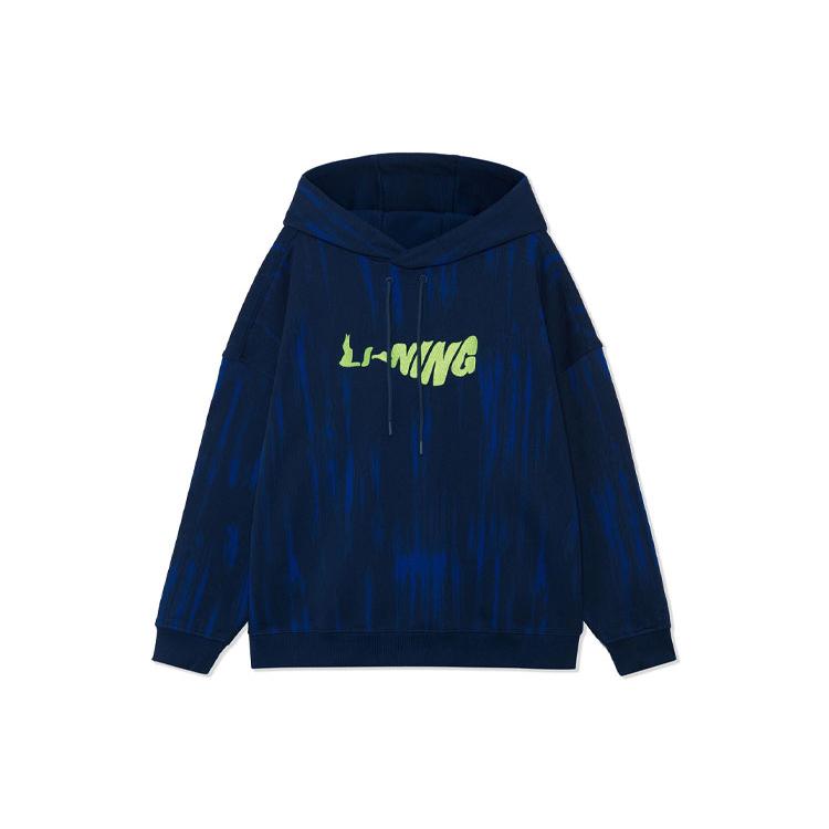 Li Ning Sweatshirts Men s Blue Hooded Moderate Regular AWDRB47-3 S