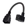 Efficient 16A 250V Power Cord Right Angle IEC320 C19 To C20 Power Cable for UPS Power Supplies 3x1.55mm2 Power Wire