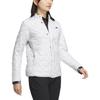 Adidas Solid Color Round Neck Pattern Printed Jacket Women Jacket White IA2782