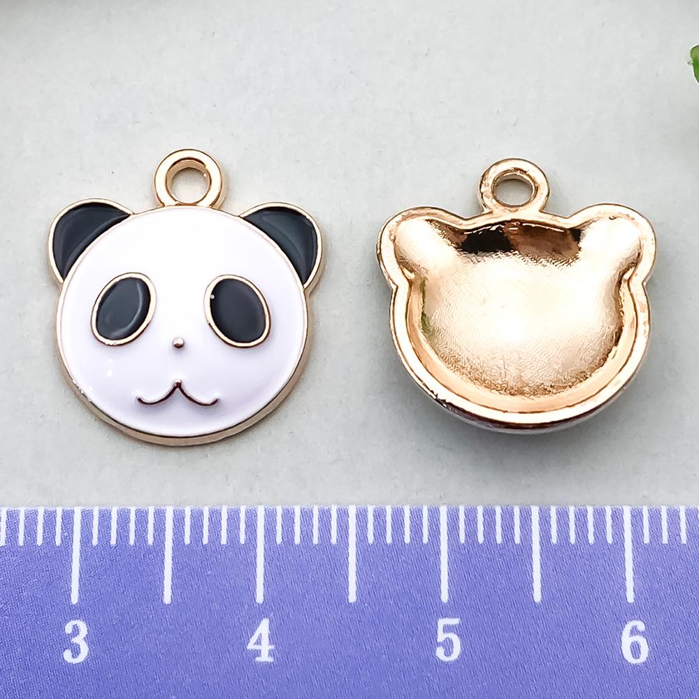 Panda Bamboo Oil Drop Alloy Earrings & Keychain Pendant Jewelry - Chinese Style Accessories