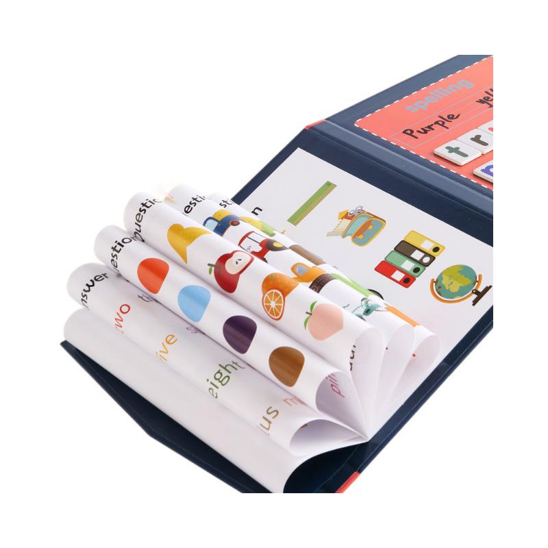 Colorful Magnetic Alphabet & Number Recognition Book for Kids - Spelling & Learning Toy Aids