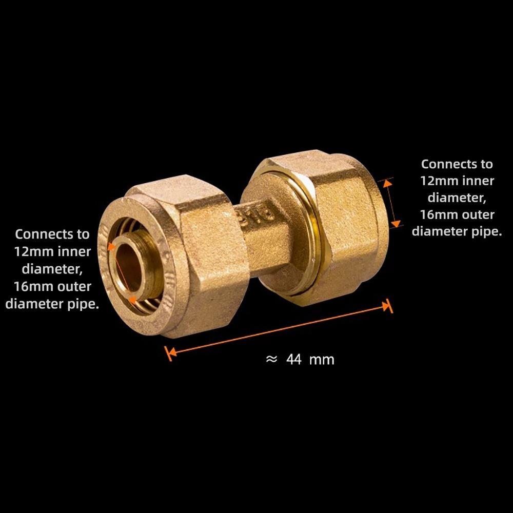 New Male/Female Thread Brass Pipe Fitting 2/3 Ways 1216 Pipe Connectors Copper Connectors Solar Water Heater