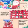 Christmas Advent Calendar Empty Box 24 Grids Gift Candy Boxes Creative Fillable Christmas Countdown Advent Calendar For Kids