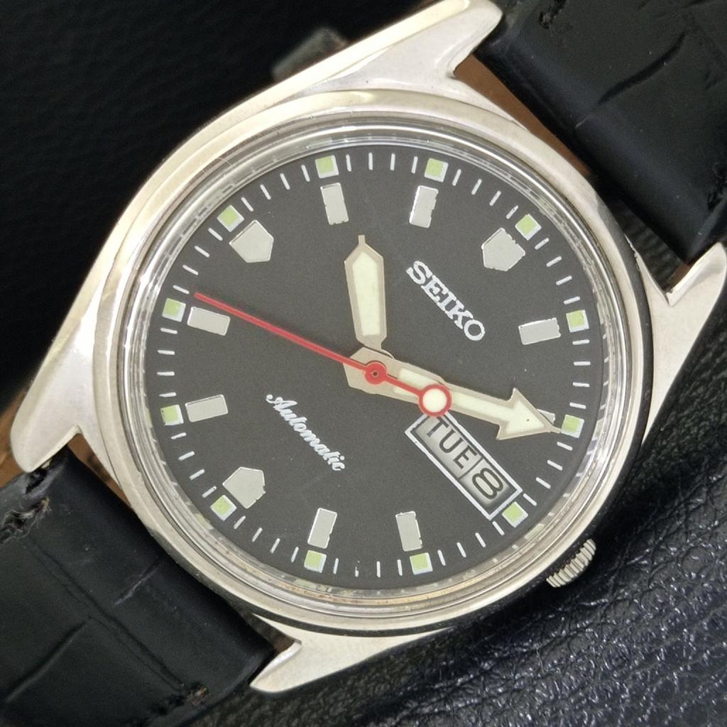 

AUTOMATIC VINTAGE SEIKO JAPAN 6309A MENS BLACK COLOR DIAL WATCH a700482-5 R203-a700482