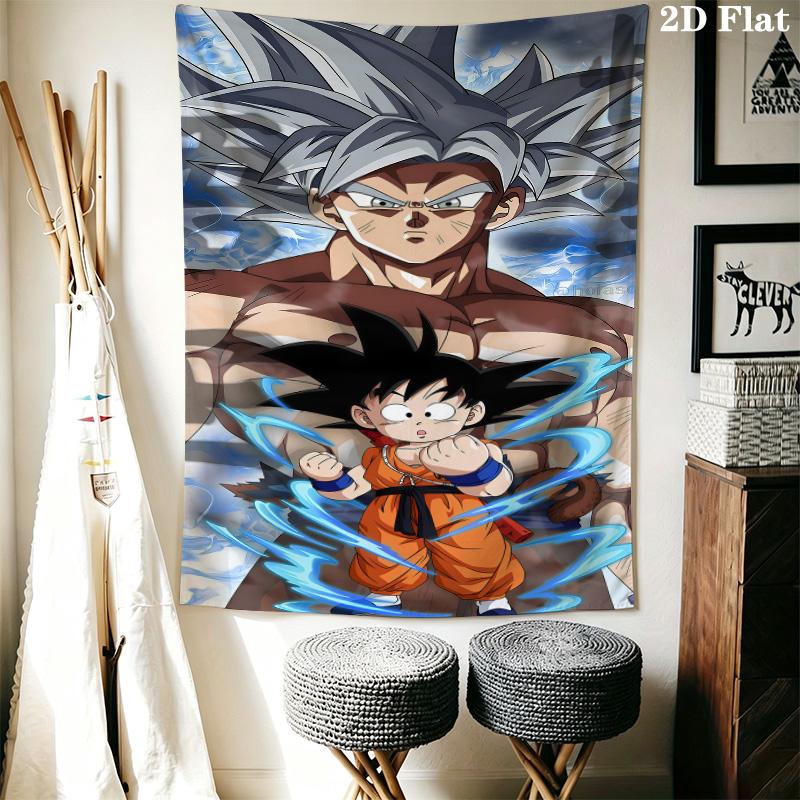 Dragon Ball Super Wall Tapestry Aesthetic Wall Hanging Printed Fabric Blanket Decorative Tapestries For Bedroom Living Room Home Decor
