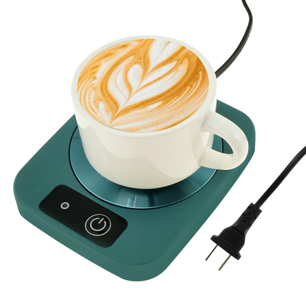 Electric Mug Warmer Portable Coffee Warming Mat with US Cable Plug Milk Tea Water Heating Pad Thermostat Cup Warmer for Office