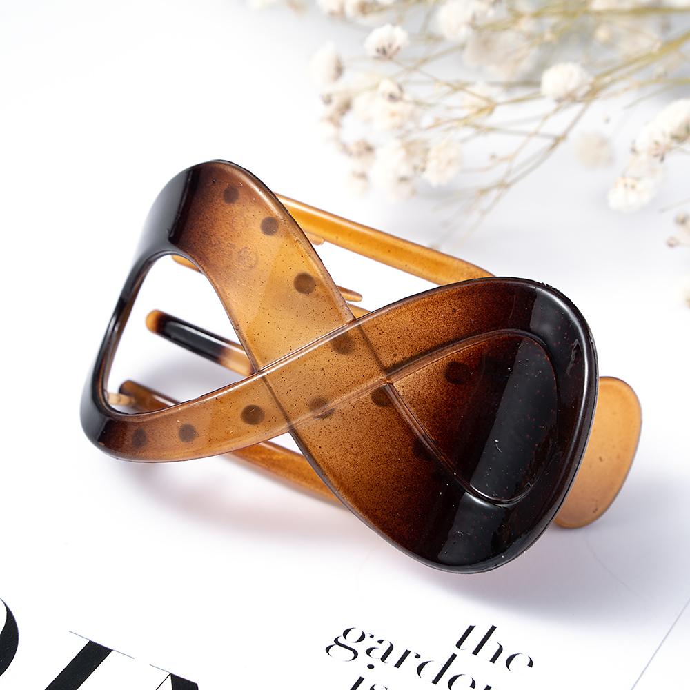 Fermaglio per capelli grande da donna, senza cuciture, in plastica, con artiglio a becco d'anatra, per donne e ragazze, semplici forcine per capelli, strumenti per lo styling, accessori per capelli