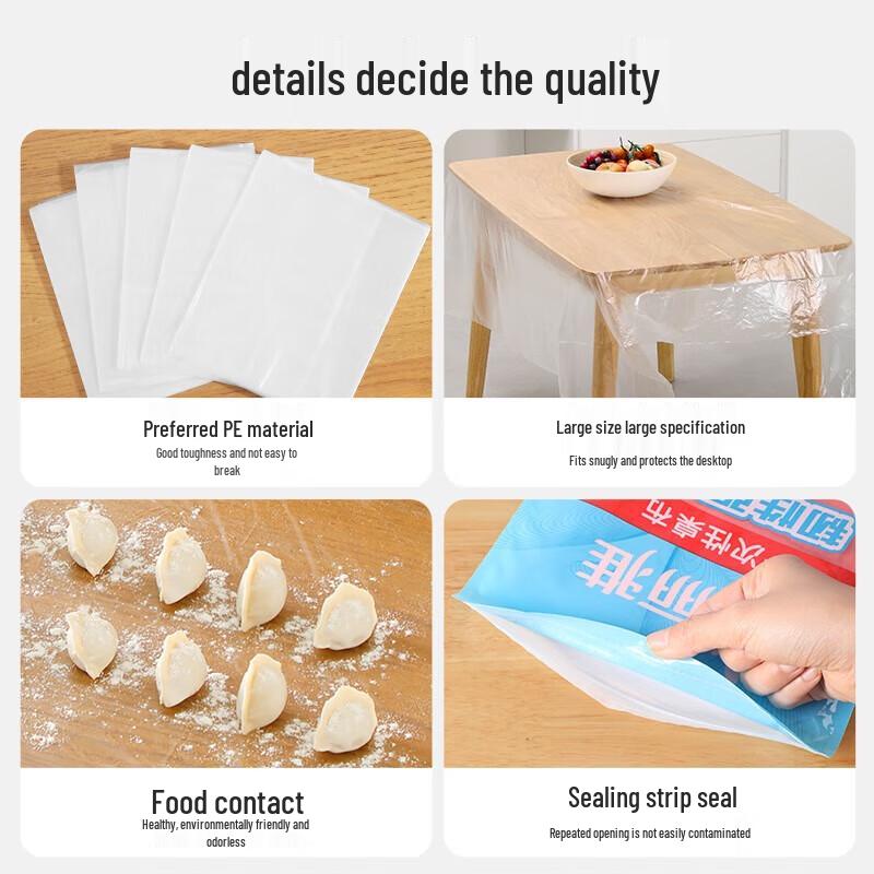 Meiliya Einweg-Ölbeständige Kunststoff-Tischdecke