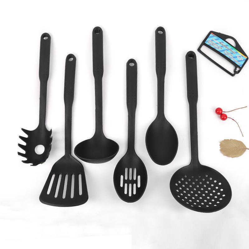 Nine-handle Plastic Nylon Kitchenware Six-piece SetNon-stick Pan Spatula and Spoon Set Cooking Spatula and Spoon Tools, Kitchen Tools