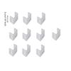 10 Pieces Fence Panel Bracket with Pre-Punched Mounting Holes Outdoor Trellis