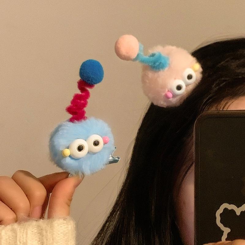 Sweet Hairpin Cute Girl Clasp Spring Headband Big Eyes Claw Clip Fashion Hairpin