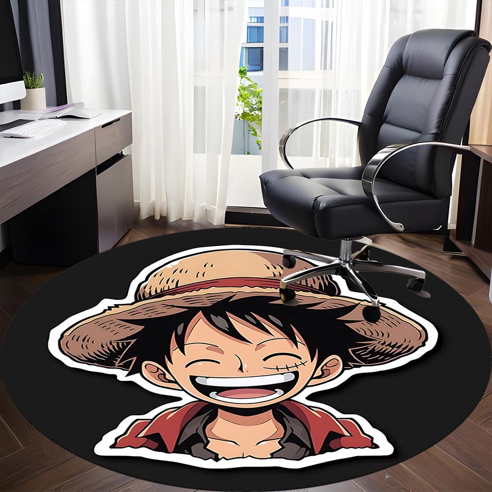 StrawHat Office Round Area Rug,  Under Office Chairs Bedroom Living Room Home Decor A0908173