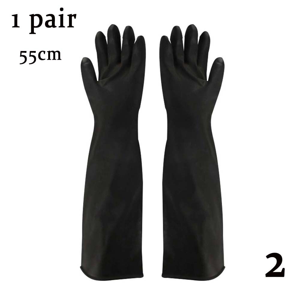 Anti Chemical Lab Rubber Acid Alkali Safety Gloves Labor Supplies Industry Gloves Latex Gauntlets