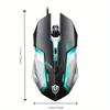 LED Backlit Wired Mouse Office Computer Gaming Mouse for Desktop Laptop
