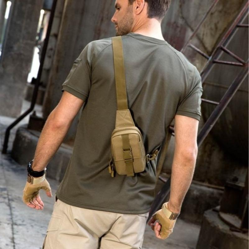 Chest Bag Military Trekking Pack EDC Sports Bag Shoulder Bag Crossbody Pack Assault Pouch for Hiking Cycling Campinga