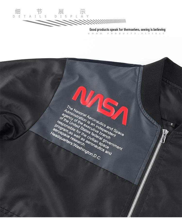 Чоловіча бомбер-куртка NASA MA-1: Стиль форми астронавта, європейська та американська авіаційна мода