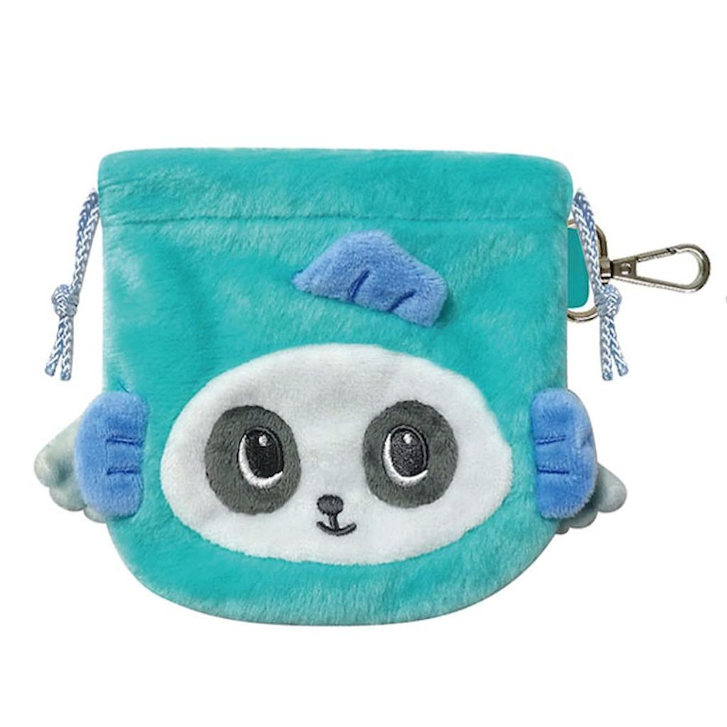K Company Panshell X Sanrio Characters Fluffy Drawstring Bag Hangyodon PSA-FK-HG