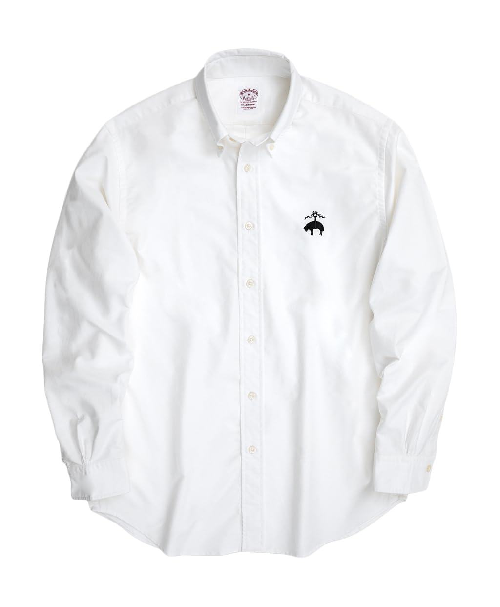 

Brooks Brothers Shop LOGO Series Большой логотип GF Спорт Традиционный Средний Онлайн Эксклюзив FW23 Рубашка, Посадка, 100211909, Белый, белый