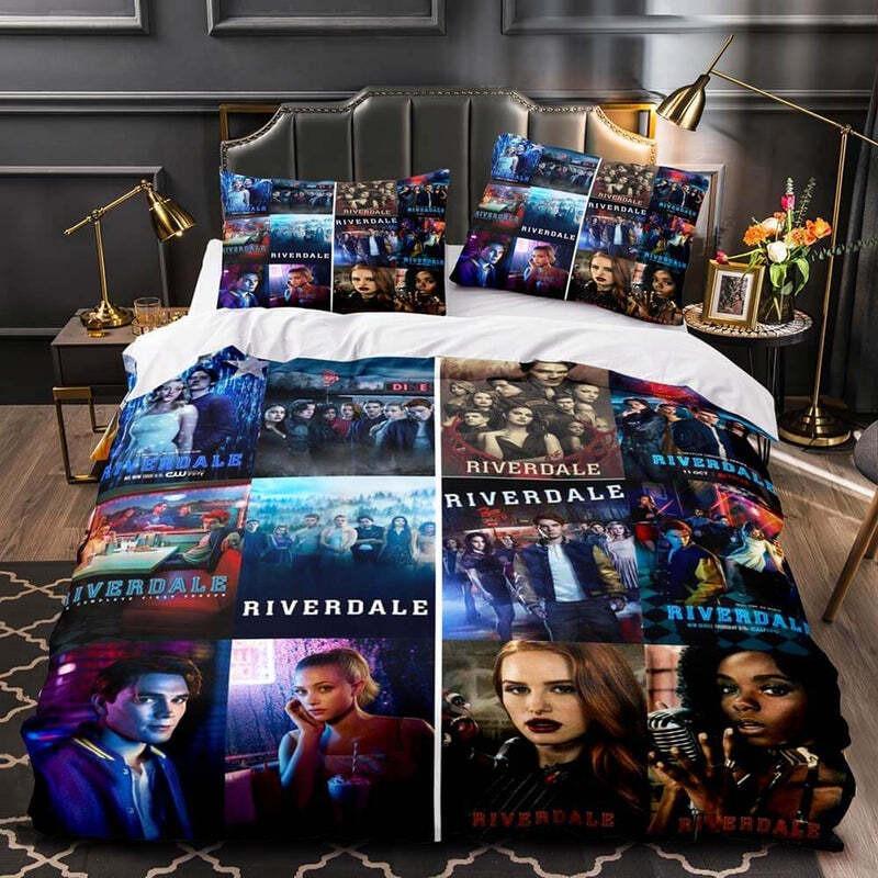 New Movie Riverdale Bedding Set Teens Boys Duvet Cover Set with Pillow Cover Comforter Set Single Queen King Full Size Bed Linen
