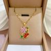 Flower necklace fashion light luxury niche new personalized design high temperament elegant versatile exquisite collarbone chain women