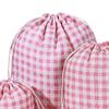 3x Easter Drawstring Bag Burlap Decorations Goodie Treat Bags