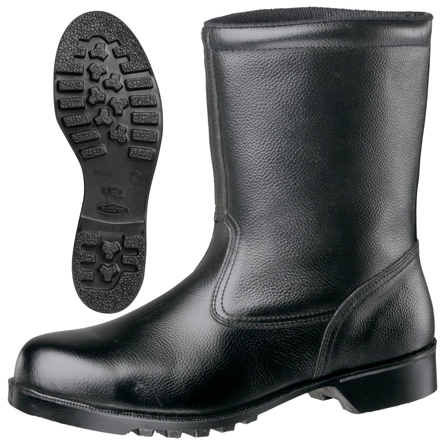 

Защитная обувь JIS Standard Half Boots Regular Work с подноском V2400N Black cm [Midori Anzen] 26.5 чёрный