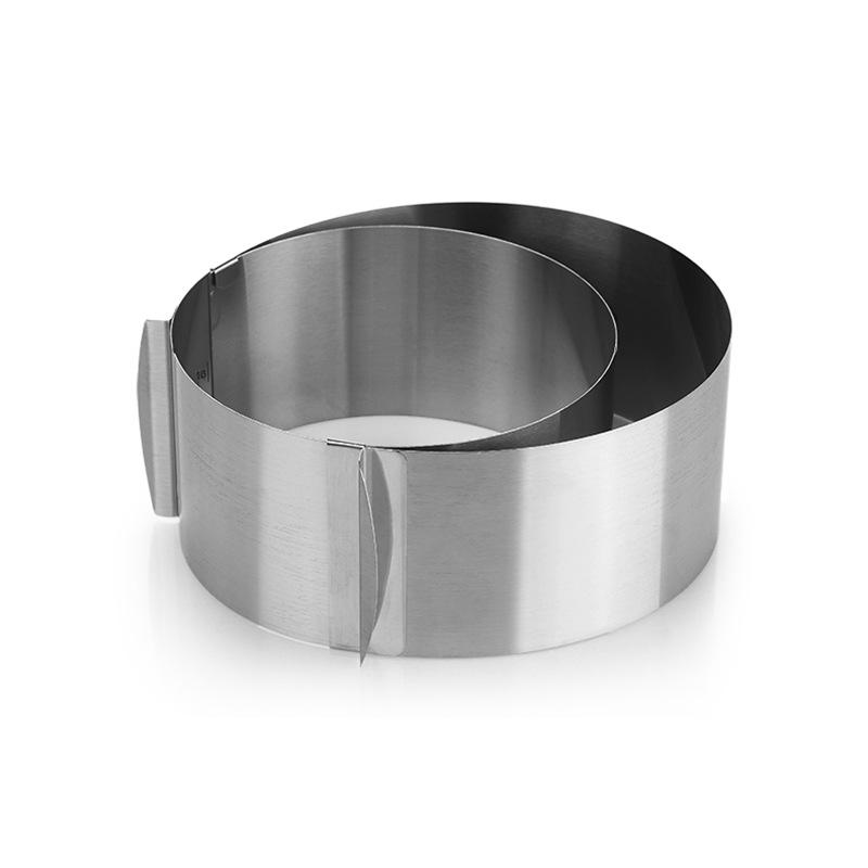 Adjustable Stainless Steel Round Cake Ring (6-12 Inch) - Telescopic Mousse Ring Mold