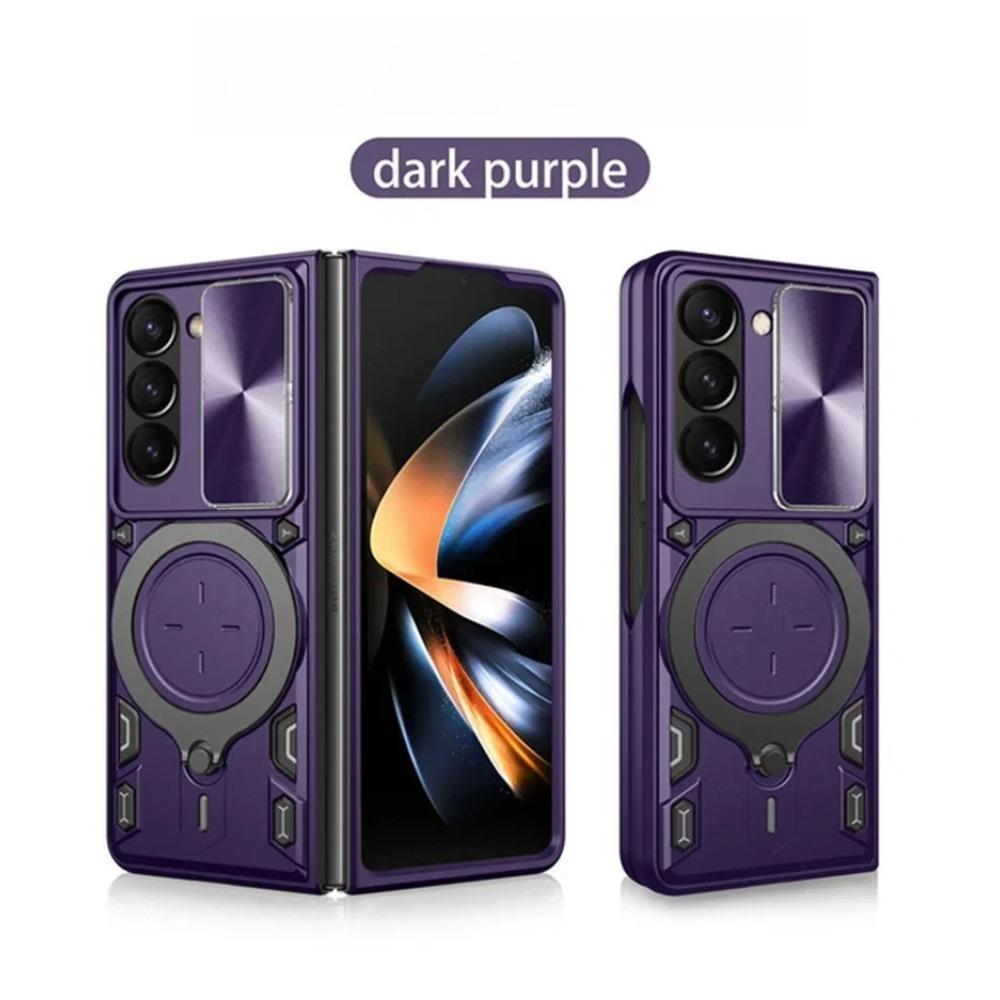 

Magnetic 360°Rotating Car Holder Ring Shockproof Case for Samsung Galaxy Z Fold 7 6 5 5G Armor Slide Camera Lens Back Cover Capa Galaxy Z Fold7
