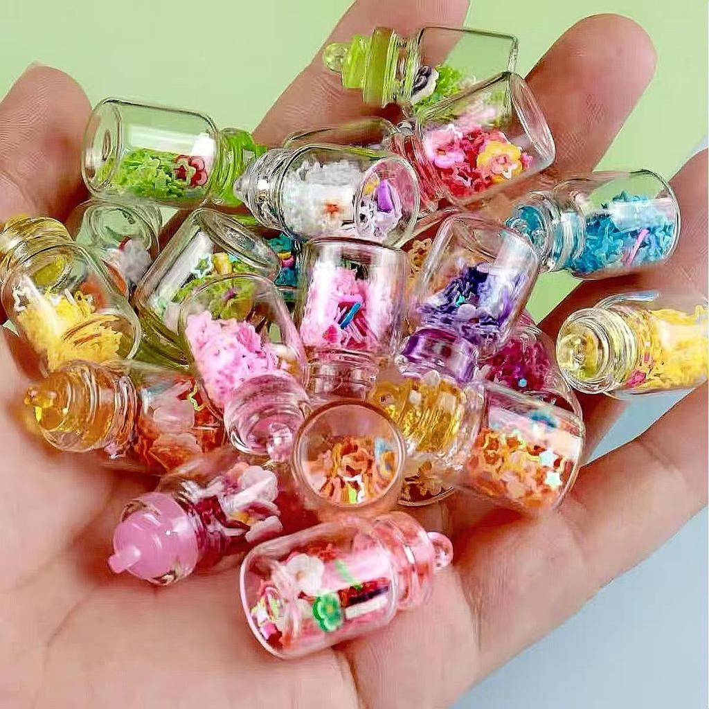 Handgemachter im Dunkeln leuchtender Stern Treibflaschen Schlüsselanhänger Anhänger