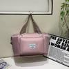 Canvas backpack, college style drawbar bag, travel bag, large capacity business travel luggage bag, foldable
