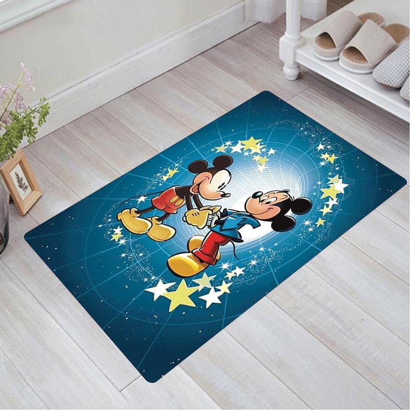 

1pc Mickey Pattern Area Rug Soft Flannel Floor Mat for Living Room,Office,Bedroom and Carpet,Sofa Coffee Table Floor Mat 60cm by 90cm