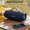 Boxă Bluetooth Tronsmart Mirtune S100 50W, Impermeabilă IPX7, Autonomie 20H, Baterie externă, Mâner retractabil, Asociere TWS, Control EQ prin aplicație