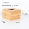 JINXI Bambusholz Taschentuchbox