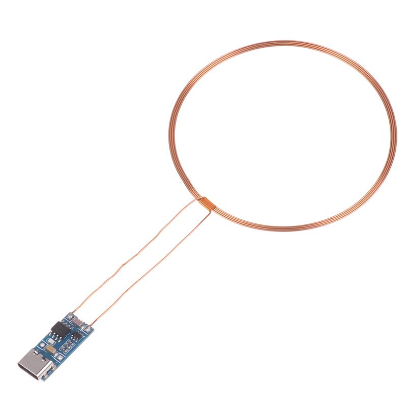 5 szt. DC 5V Bezprzewodowy Nadajnik Zasilania Cewka Odbiornik USB Bezprzewodowy Lampa LED Lampka Indukcyjna Zabawki Modele Robotów Stół Piaskowy