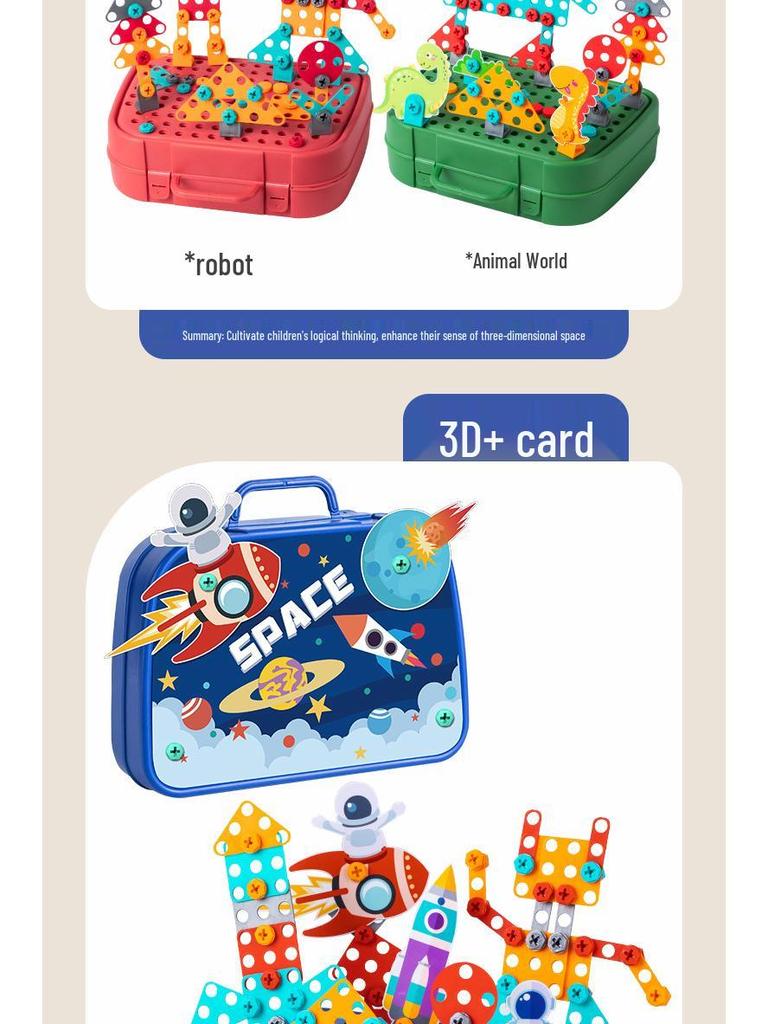 Kids' Electric Drill DIY Toolbox: Educational Screw-Tightening & Repair Toy for Boys and Girls