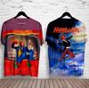 Marillion Rockové Album 3D Tisk Unisex Oversized Tričko s Kulatým Výstřihem Streetwear