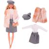 4 Stk/Set Pelzweste Mantel + Kleid/Freizeitoutfit für 30 cm 11,8 Zoll Puppenkleidung Accessoires Plüschjacke Berühmtheit, Kindergeschenk
