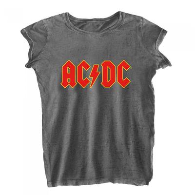 Womens/Ladies Burnout Logo T-Shirt