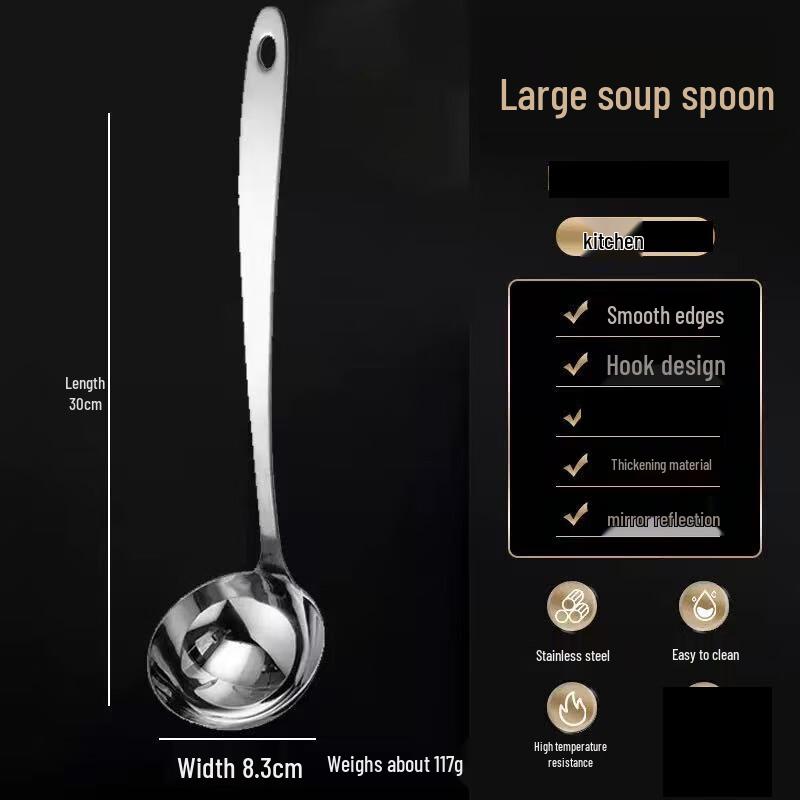 Zhi Shi Förtjockat Rostfritt Stål Långt Handtag Köksslevar & Silar