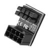 Grafikkarten-Stromversorgungsanschluss 8PIN Adapter 180 Grad Drehung PH38B (Druckknopf unten)