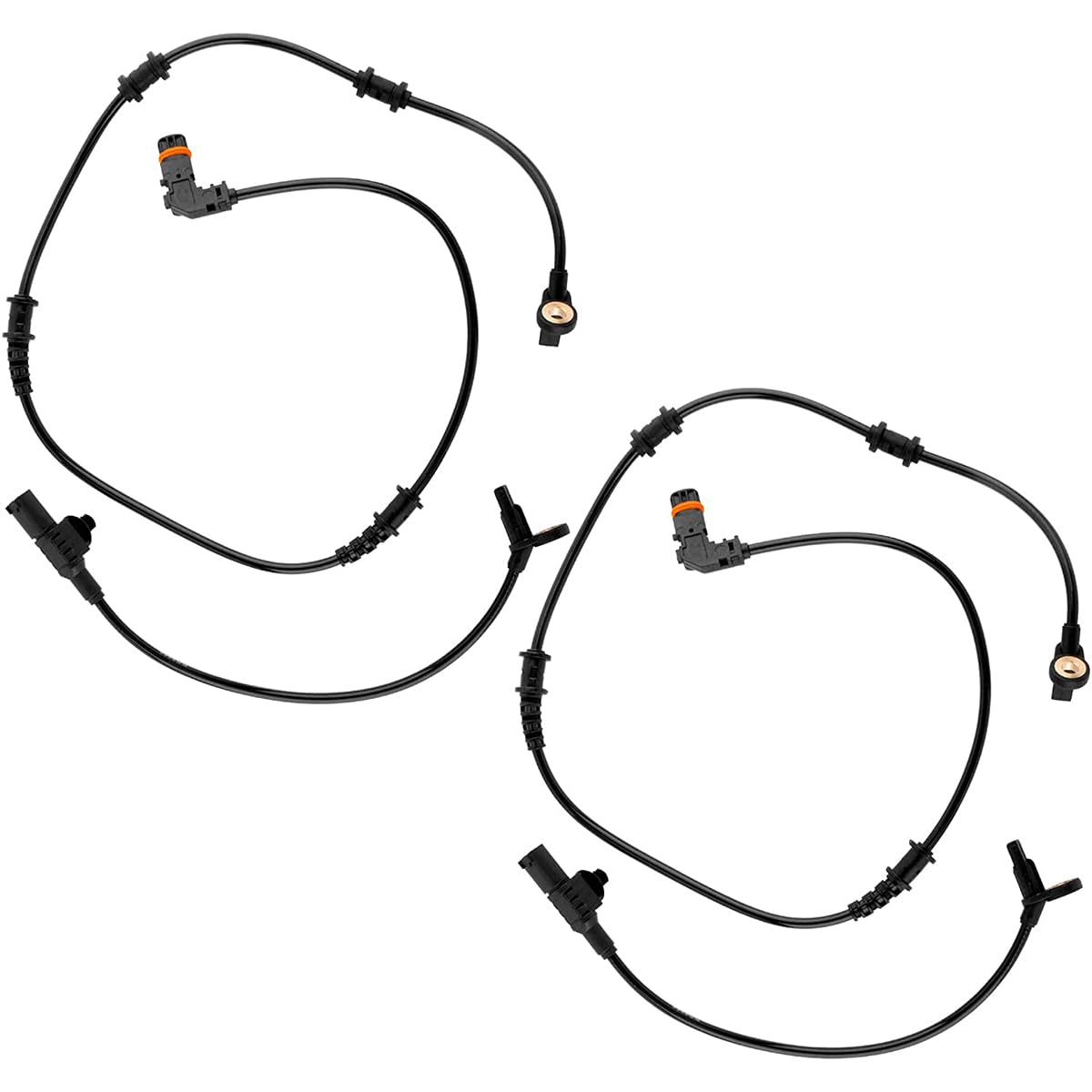 

4Pcs New Front Rear ABS Wheel Speed Sensor 1645400717 1645400917 for Mercedes-Benz ML320 ML350 ML450 ML500 ML550 ML63 AMG R320 R350 R500 R63 AMG W164