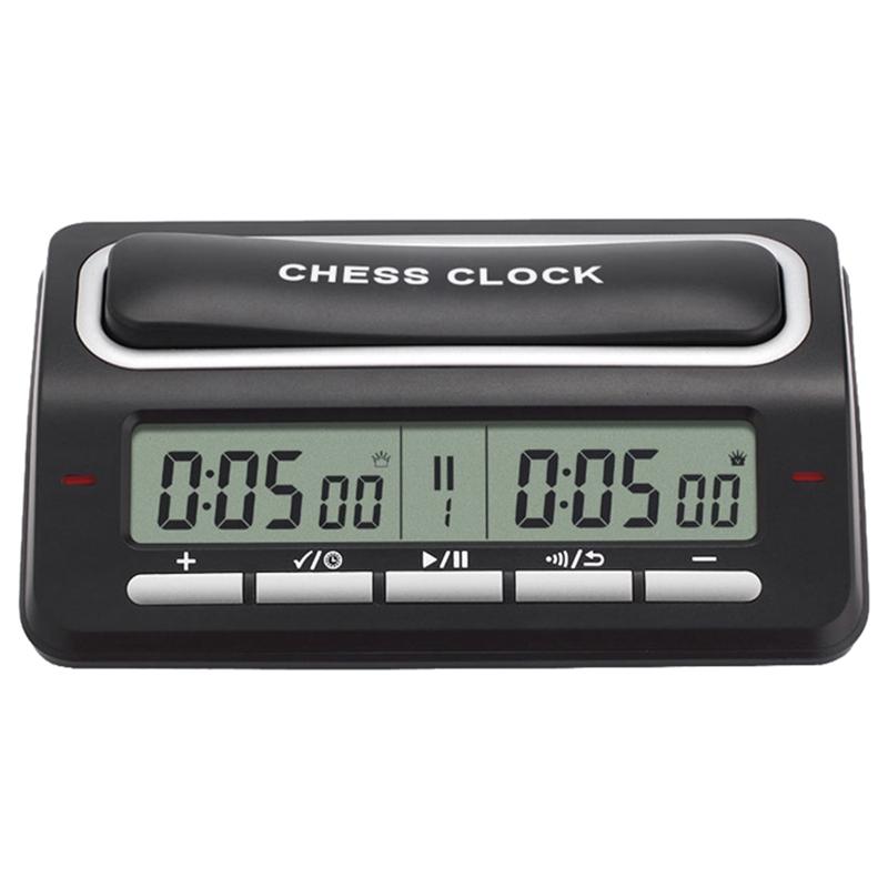 Chess Clock Digital Timer, Digital Display International Chess Timer Count Down Game Timer Portable Timer for Board Game 1