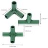 20PCS 16mm Round Pipe Connector Tee Plastic Three-Way Four-Way Five-Way Greenhouse Frame Garden Water Connector